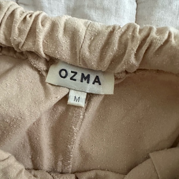 OZMA Silk Noil Wide Leg Crop size M - Picture 3 of 6